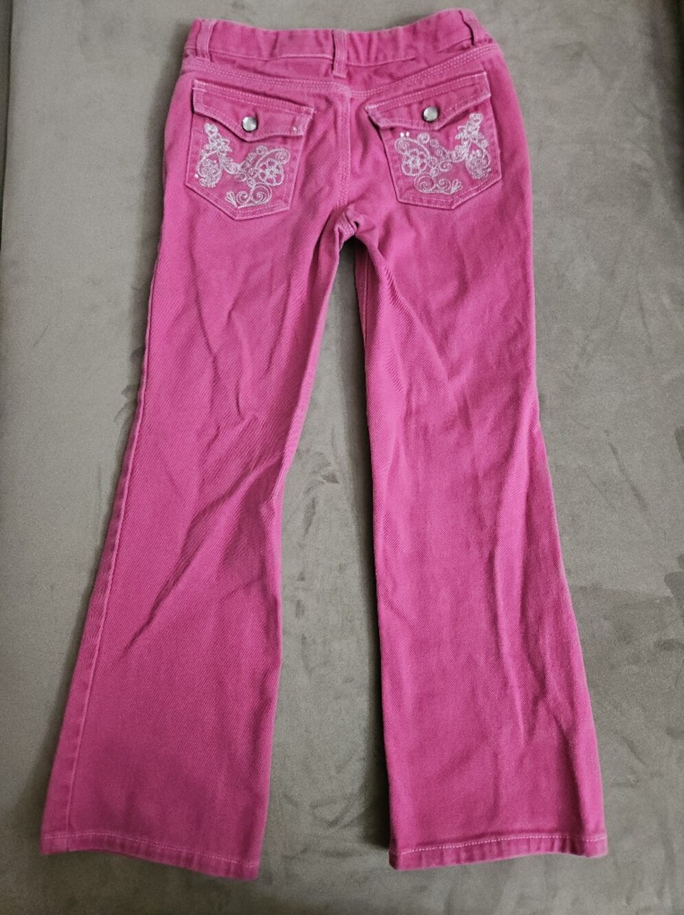 Carhartt Girl's Pink Stretch Bootcut Jeans